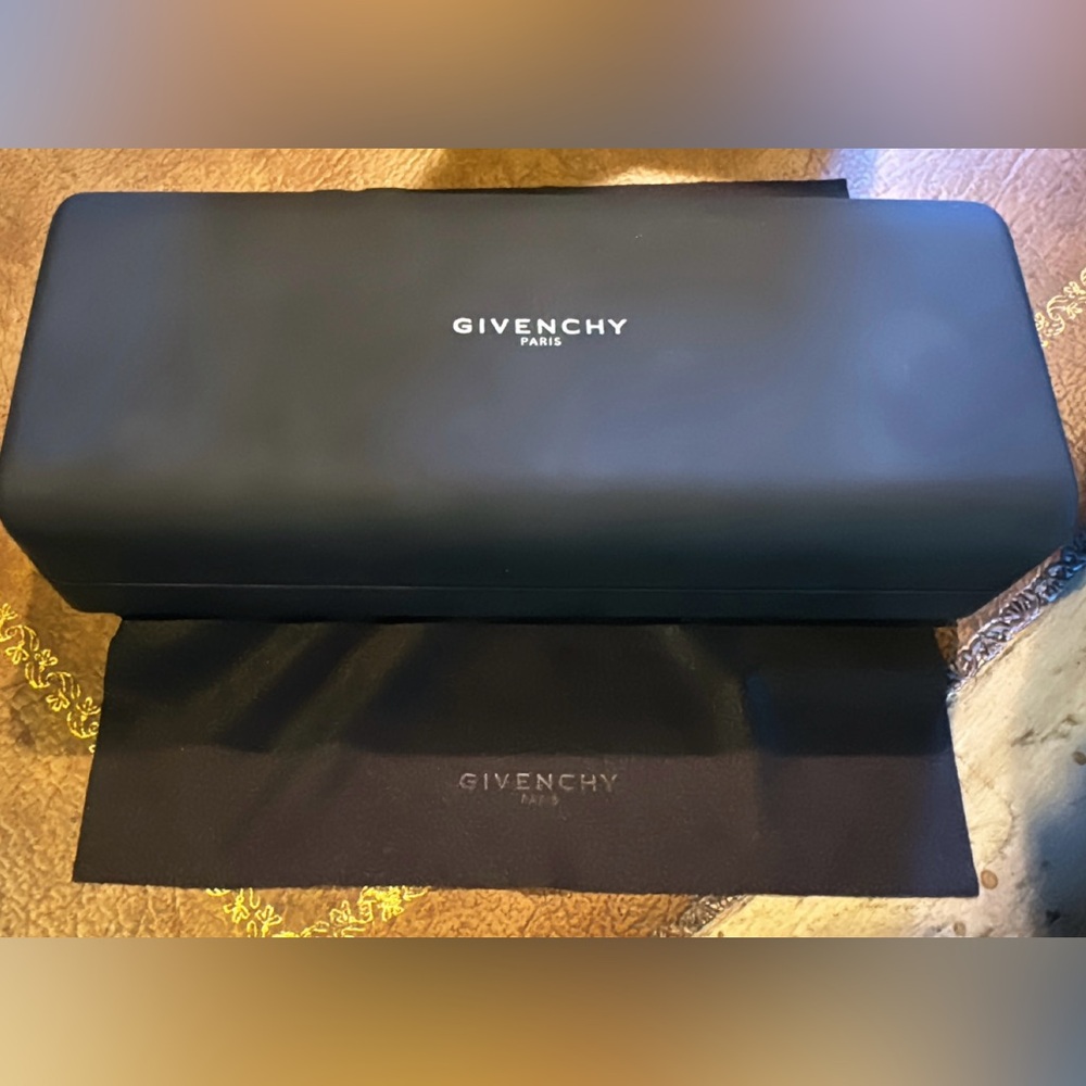 Givenchy Eyeglass Case, Authentic, Black Case & Branded Cloth